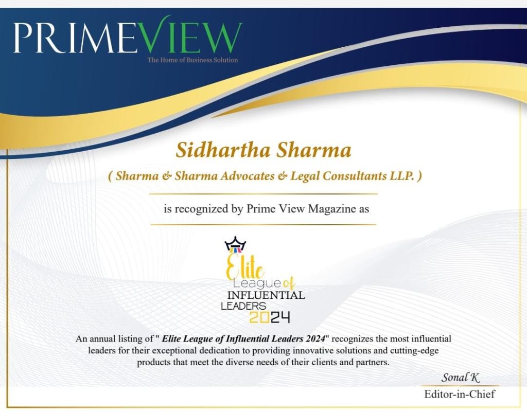 Sharma & Sharma Advocates & Legal Consultants LLP: A Narrative of Offering Top-notch Commercial Legal Solutions with Sidhartha Sharma at the Helm