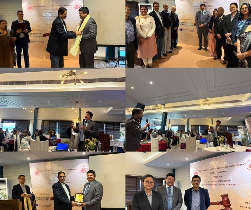 Sharma & Sharma, Advocates & Legal Consultants LLP collaborated with the National Institute of Personnel Management, Kolkata